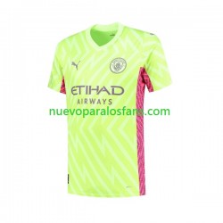 Camiseta de Fútbol Manchester City Portero Hombre Tercera 2023-2024 Manga Corta