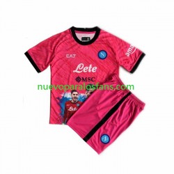Camiseta de Fútbol Napoli Face Game Alex Meret 1 Portero Niño Casa 2022-2023 Manga Corta