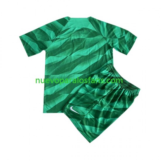 Camiseta de Fútbol Paris Saint-Germain Portero Niño Casa 2023-2024 Manga Corta