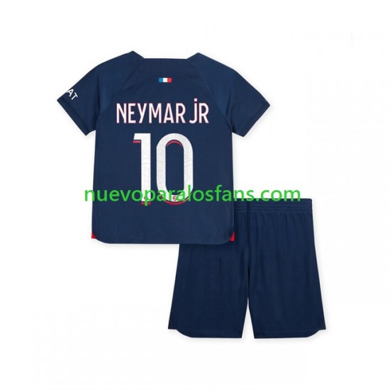 Camiseta de Fútbol Paris Saint-Germain Neymar Jr 10 Niño Casa 2023-2024 Manga Corta