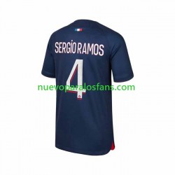 Camiseta de Fútbol Paris Saint-Germain Sergio Ramos 4 Hombre Casa 2023-2024 Manga Corta
