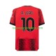 Camiseta de Fútbol AC Milan Rafael Leao 10 Hombre Casa 2023-2024 Manga Corta