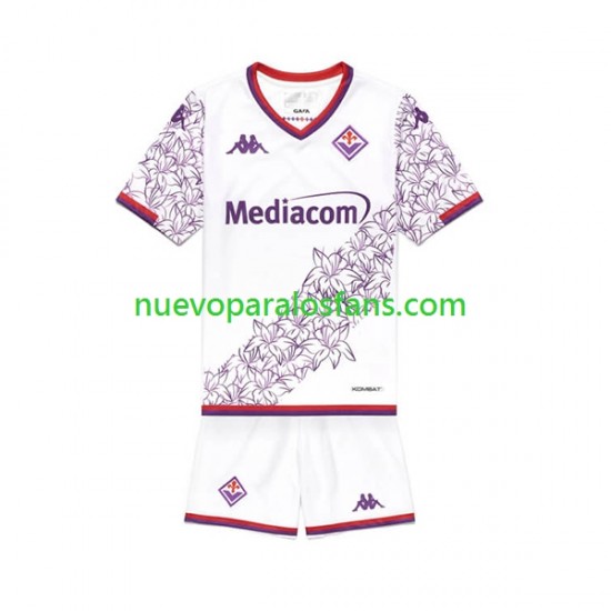 Camiseta de Fútbol ACF Fiorentina Niño Exterior 2023-2024 Manga Corta