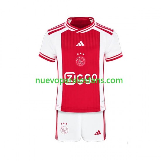 Camiseta de Fútbol AFC Ajax Niño Casa 2023-2024 Manga Corta
