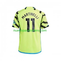 Camiseta de Fútbol Arsenal Gabriel Martinelli 11 Hombre Exterior 2023-2024 Manga Corta