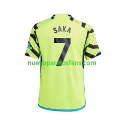 Camiseta de Fútbol Arsenal Saka 7 Hombre Exterior 2023-2024 Manga Corta
