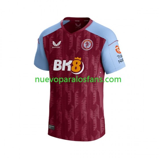 Camiseta de Fútbol Aston Villa Philippe Coutinho 23 Hombre Casa 2023-2024 Manga Corta