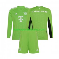 Camiseta de Fútbol Bayern de Múnich Portero Niño Exterior 2023-2024 Manga Larga