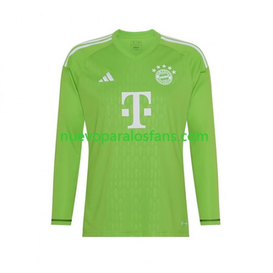 Camiseta de Fútbol Bayern de Múnich Manuel Neuer 1 Portero Hombre Exterior 2023-2024 Manga Larga