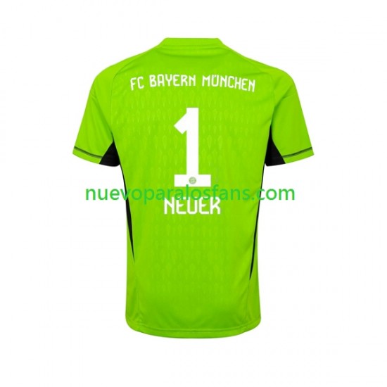Camiseta de Fútbol Bayern de Múnich Manuel Neuer 1 Portero Hombre Exterior 2023-2024 Manga Corta