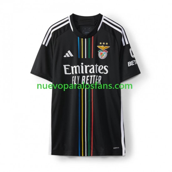 Camiseta de Fútbol Benfica Hombre Exterior 2023-2024 Manga Corta