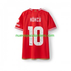 Camiseta de Fútbol Benfica Orkun Kokcu 10 Hombre Casa 2023-2024 Manga Corta
