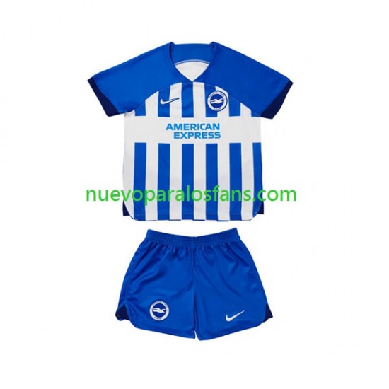 Camiseta de Fútbol Brighton & Hove Albion Niño Casa 2023-2024 Manga Corta