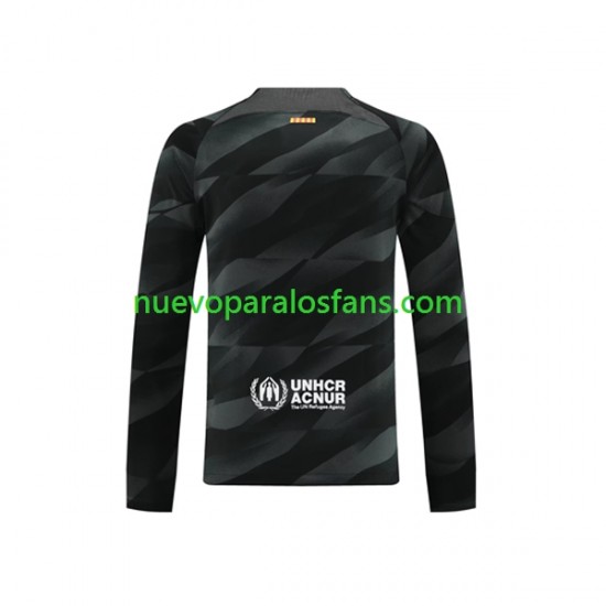 Camiseta de Fútbol FC Barcelona Portero Hombre Exterior 2023-2024 Manga Larga
