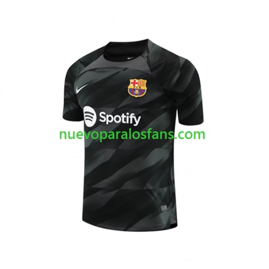 Camiseta de Fútbol FC Barcelona Portero Hombre Exterior 2023-2024 Manga Corta