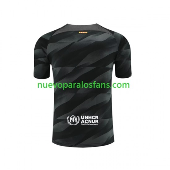 Camiseta de Fútbol FC Barcelona Portero Hombre Exterior 2023-2024 Manga Corta