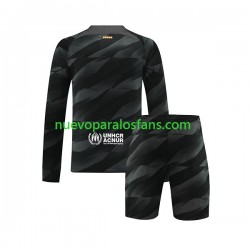 Camiseta de Fútbol FC Barcelona Portero Niño Exterior 2023-2024 Manga Larga