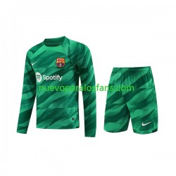 Camiseta de Fútbol FC Barcelona Portero Niño Casa 2023-2024 Manga Larga