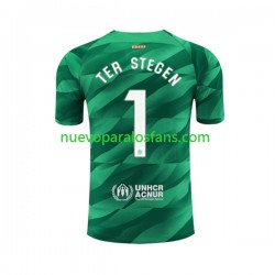 Camiseta de Fútbol FC Barcelona Ter Stegen 1 Portero Hombre Casa 2023-2024 Manga Corta