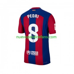 Camiseta de Fútbol FC Barcelona Pedri 8 Hombre Casa 2023-2024 Manga Corta