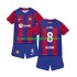 Camiseta de Fútbol FC Barcelona Pedri 8 Niño Casa 2023-2024 Manga Corta