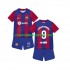 Camiseta de Fútbol FC Barcelona Robert Lewandowski 9 Niño Casa 2023-2024 Manga Corta