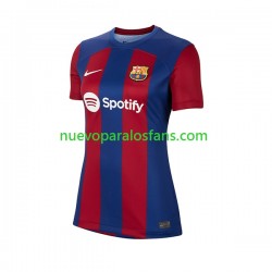 Camiseta de Fútbol FC Barcelona Mujer Casa 2023-2024 Manga Corta