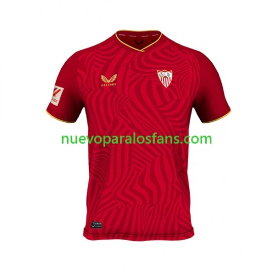 Camiseta de Fútbol Sevilla FC Hombre Exterior 2023-2024 Manga Corta