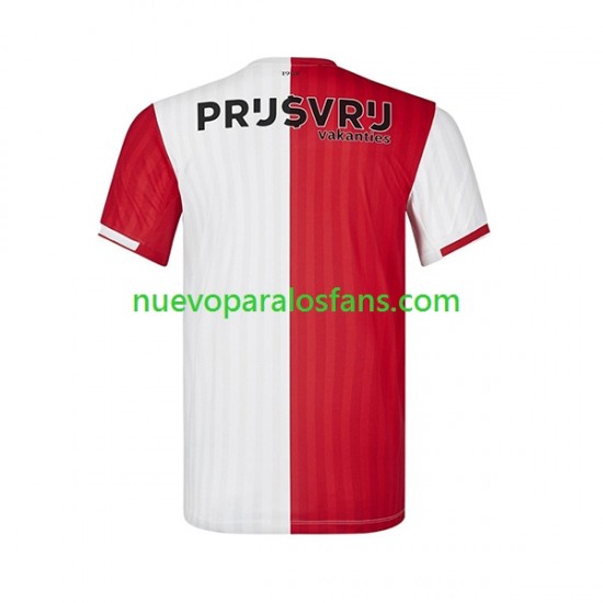 Camiseta de Fútbol Feyenoord Rotterdam Hombre Casa 2023-2024 Manga Corta