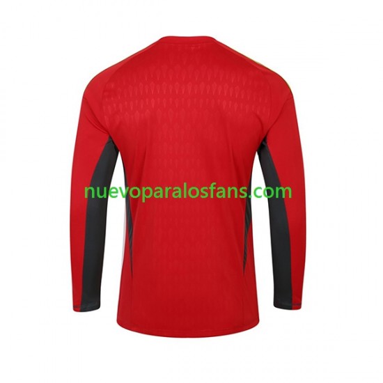 Camiseta de Fútbol Fulham Portero Hombre Casa 2023-2024 Manga Larga