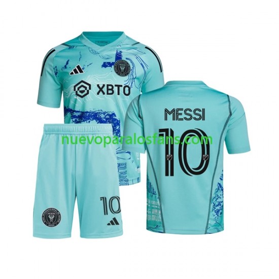 Camiseta de Fútbol Inter Miami Lionel Messi 10 Special Niño Casa 2023-2024 Manga Corta