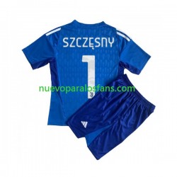 Camiseta de Fútbol Juventus Wojciech Szczesny 1 Portero Niño Casa 2023-2024 Manga Corta