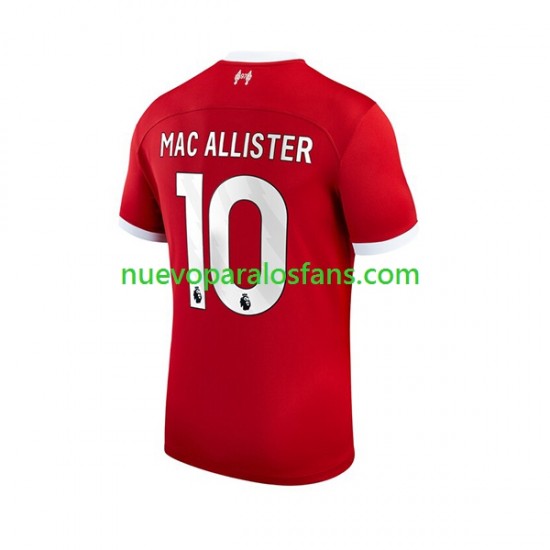 Camiseta de Fútbol Liverpool Alexis Mac Allister 10 Hombre Casa 2023-2024 Manga Corta
