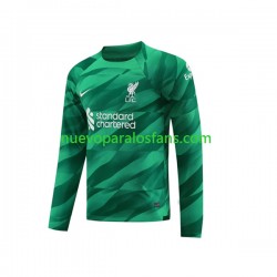 Camiseta de Fútbol Liverpool Portero Hombre Casa 2023-2024 Manga Larga