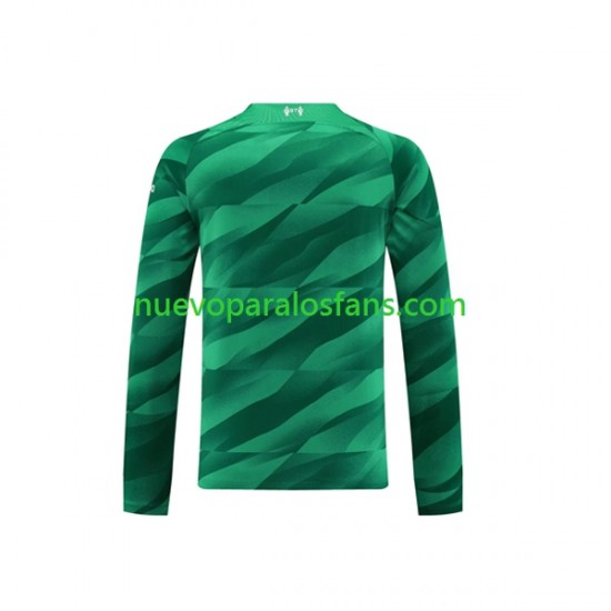 Camiseta de Fútbol Liverpool Portero Hombre Casa 2023-2024 Manga Larga