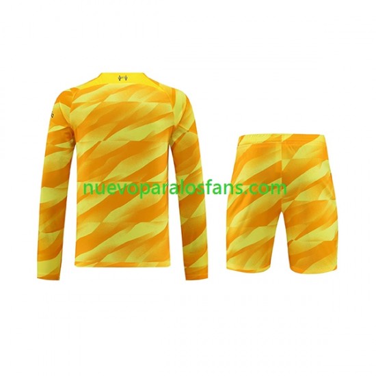 Camiseta de Fútbol Liverpool Portero Niño Tercera 2023-2024 Manga Larga