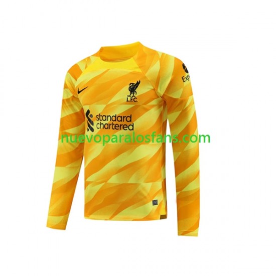 Camiseta de Fútbol Liverpool Portero Hombre Tercera 2023-2024 Manga Larga