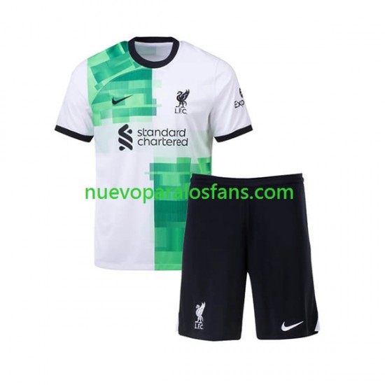 Camiseta de Fútbol Liverpool Niño Exterior 2023-2024 Manga Corta