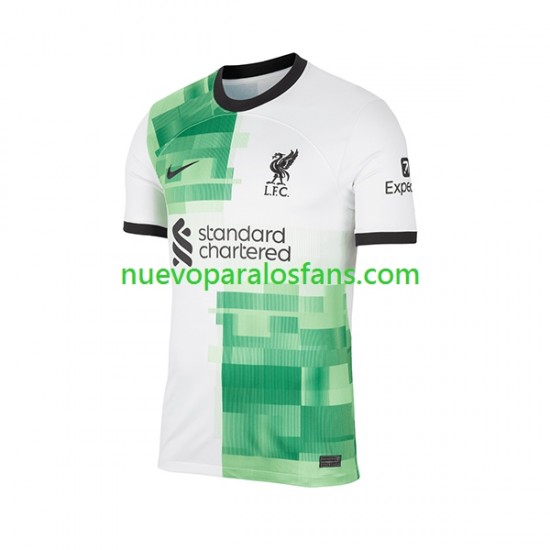 Camiseta de Fútbol Liverpool Virgil van Dijk 4 Niño Exterior 2023-2024 Manga Corta