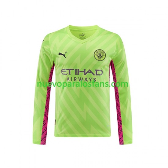 Camiseta de Fútbol Manchester City Portero Hombre Tercera 2023-2024 Manga Larga