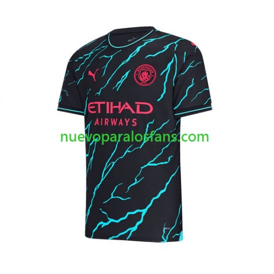 Camiseta de Fútbol Manchester City Jack Grealish 10 Hombre Tercera 2023-2024 Manga Corta