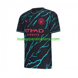 Camiseta de Fútbol Manchester City Hombre Tercera 2023-2024 Manga Corta