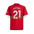 Camiseta de Fútbol Manchester United Antony Matheus 21 Hombre Casa 2023-2024 Manga Corta
