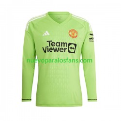 Camiseta de Fútbol Manchester United Portero Hombre Casa 2023-2024 Manga Larga