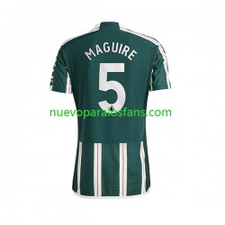 Camiseta de Fútbol Manchester United Harry Maguire 5 Hombre Exterior 2023-2024 Manga Corta