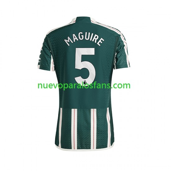 Camiseta de Fútbol Manchester United Harry Maguire 5 Hombre Exterior 2023-2024 Manga Corta