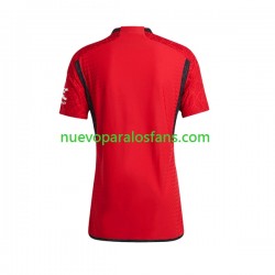 Camiseta de Fútbol Manchester United Mujer Casa 2023-2024 Manga Corta