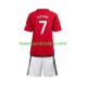 Camiseta de Fútbol Manchester United Mount 7 Niño Casa 2023-2024 Manga Corta