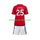 Camiseta de Fútbol Manchester United Sancho 25 Niño Casa 2023-2024 Manga Corta
