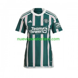 Camiseta de Fútbol Manchester United Mujer Exterior 2023-2024 Manga Corta